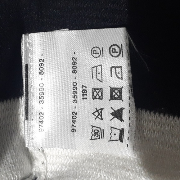 Gerry Weber Women's Stripe Block Ribbed Knit Sweater Black & White EU 44 US 14 - Picture 5 of 7